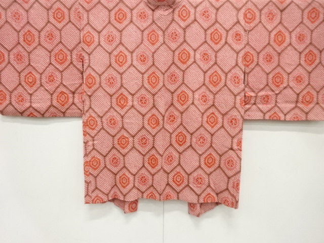 JAPANESE HAORI / ALL SHIBORI / KIKKO WITH FLOWER